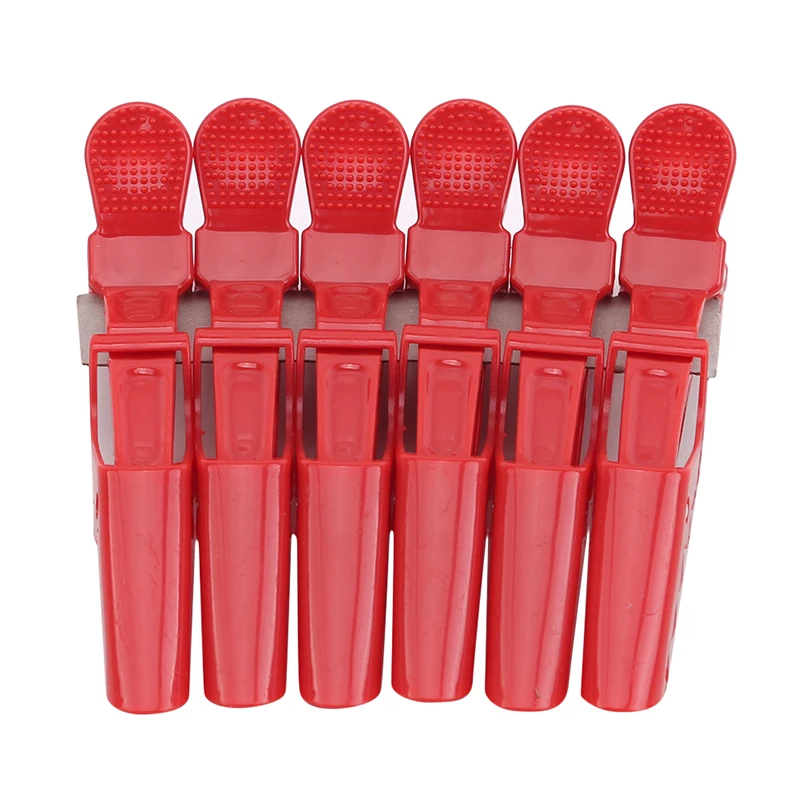 

Women Hair Clamps Professional Barbers Hairdressing Plastic Clips Headwear Hairdressing Styling Tools 6pcs/set