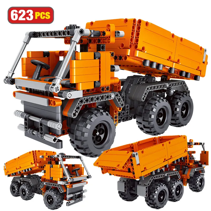 Городская строительная машина кран погрузка автомобиля строительные блоки