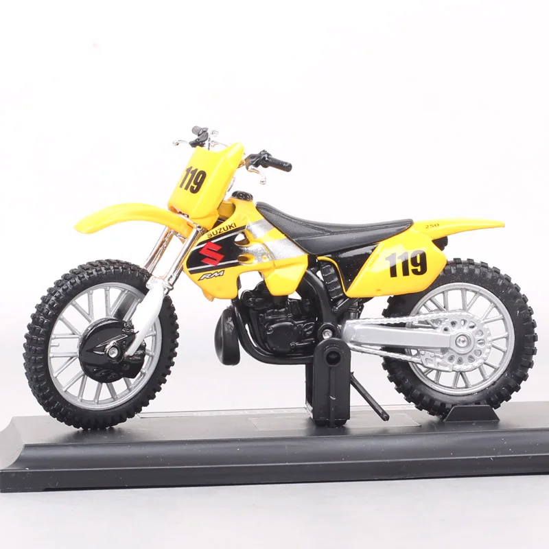 Масштаб 1/18 Maisto No.119 SUZUKI RM250 мотоциклы для кросса MX AMA велосипед superbike металлические