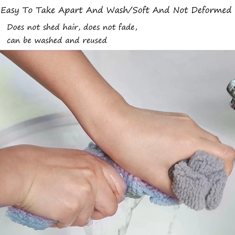 Мягкий плюшевый чехол для унитаза 2 шт. из моющейся ткани полностью закрытый