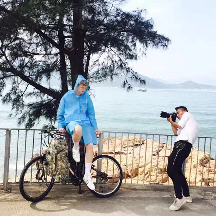 Взрослый Для женщин Водонепроницаемый дождевая куртка дождевик Eva ветровка