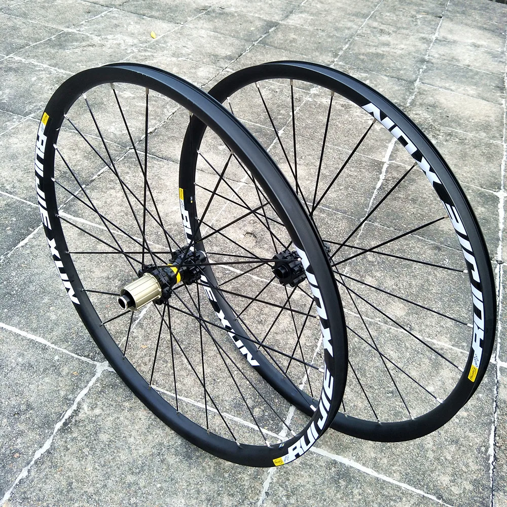 Дешево Комплект сверхлегких горных колес Mtb DTXT 26 27,5 29 дюймов, эксцентриковый обод, дисковый тормоз, фотоподшипник 4, комплект дисковых тормозов