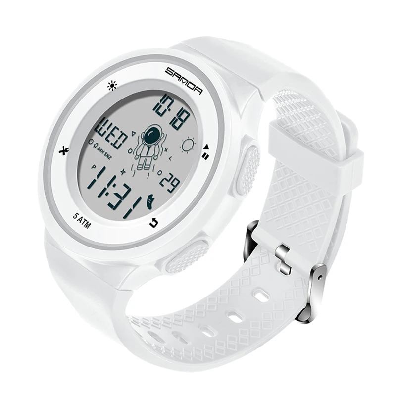 

SANDA Womens Watches Astronaut Turns The Dial 50M Waterproof Watch Ladies Mens Wristwatch Casual Quartz Clock Reloj Mujer