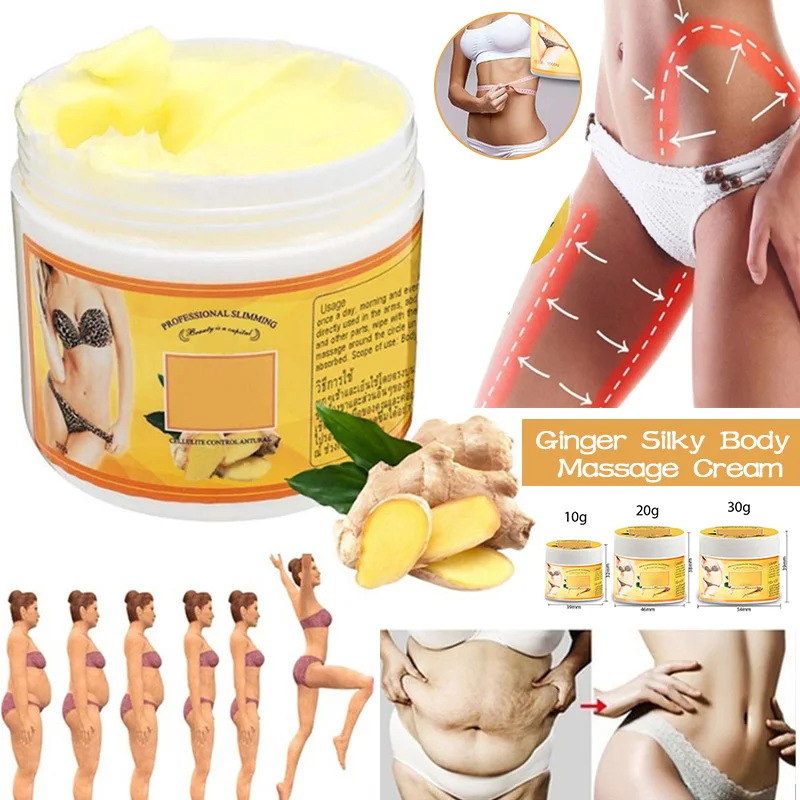 

Ginger Fat Burning Cream Anti-cellulite Full Body Slimming Weight Loss Massaging Cream Leg Body Waist Effective Reduce Cream