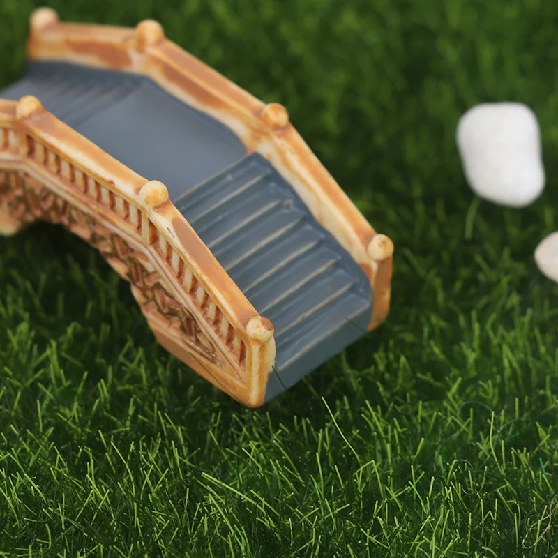 Mini arco de piedra de imitaci&oacute;n, puente de hadas de jard&iacute;n, resina miniaturas, 1 Uds.-1