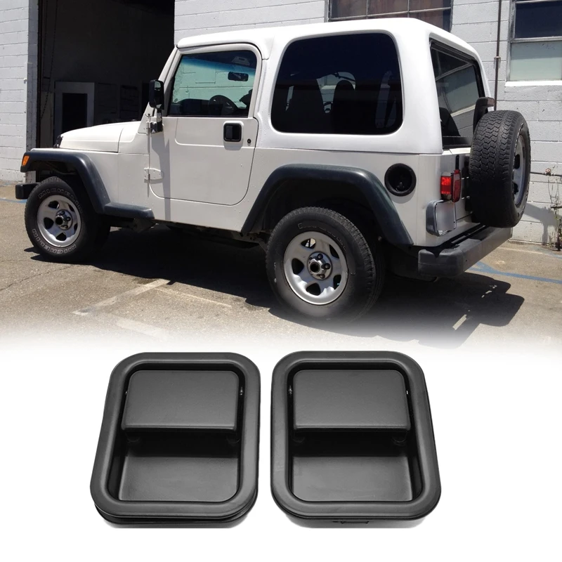 Metal Front Exterior Door Handle Set Full Type 55176382AE 55176383AE for 1987-2006 Jeep Wrangler TJ L YJ | Автомобили и мотоциклы