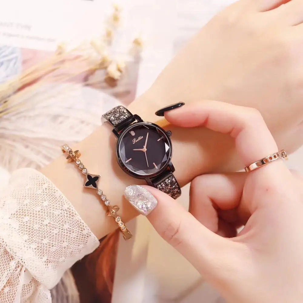 Распродажа Новые Стильные Простые аналоговые наручные часы для женщин с круглым