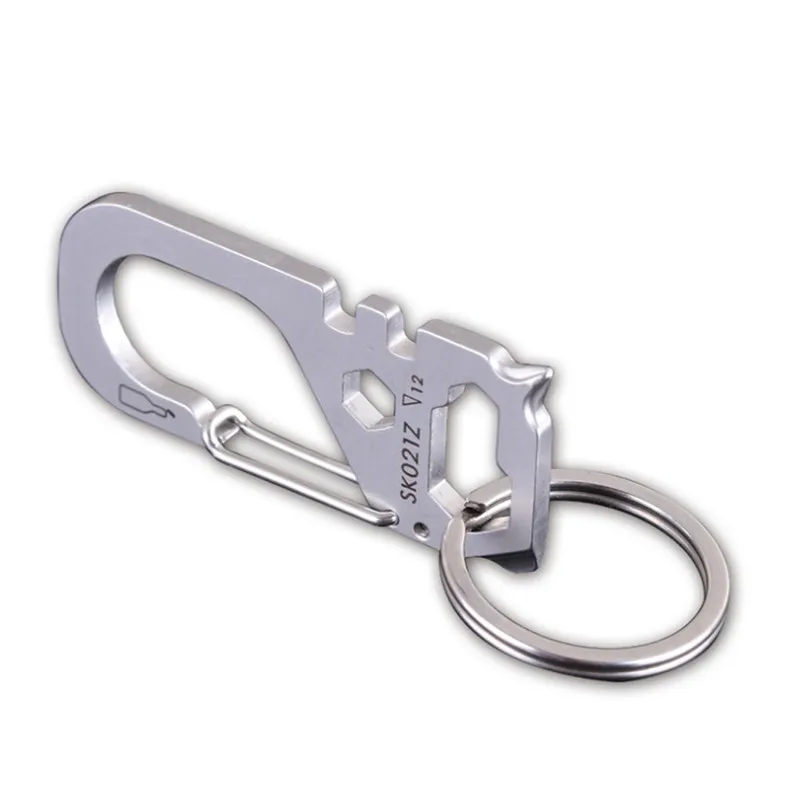 Наружная Многофункциональная портативная цепочка для ключей из титана EDC нож