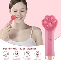 sonic electric facial cleansing brush waterproof face massager deep cleaning silicone blackhead ance removal skin care tools 50