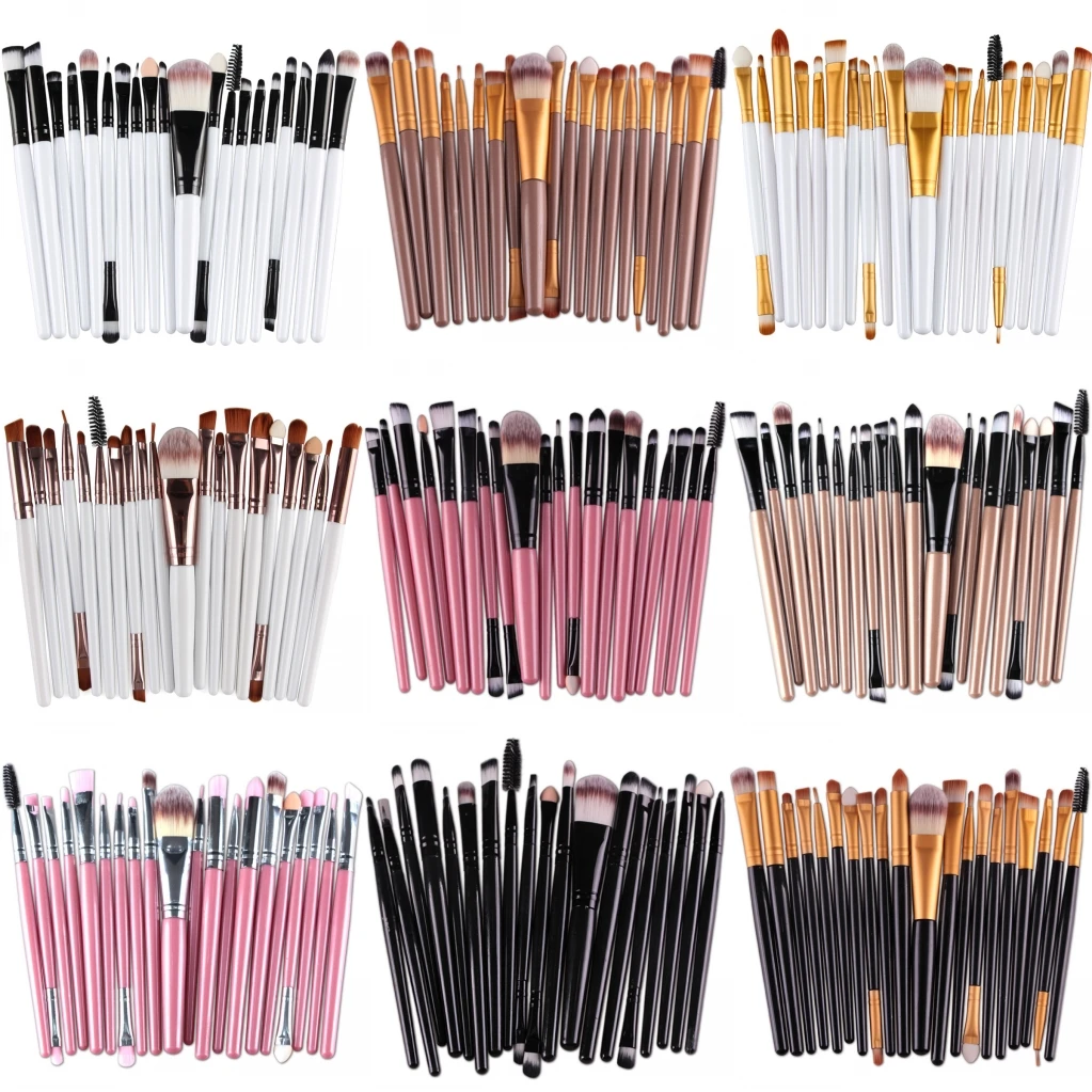 

20/6Pcs Soft Hair Makeup Brushes Set Foundation Eyeshadow Powder Eyeliner Eyelash Lip Makeup Brush Cosmetic Beauty Tool Set