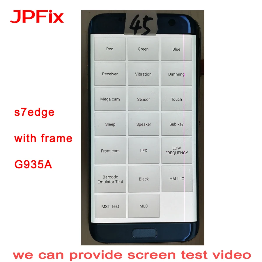 Сенсорный ЖК экран JPFix AMOLED для Samsung Galaxy S7 Edge G935FD G935A G9350 с тенью утечки и