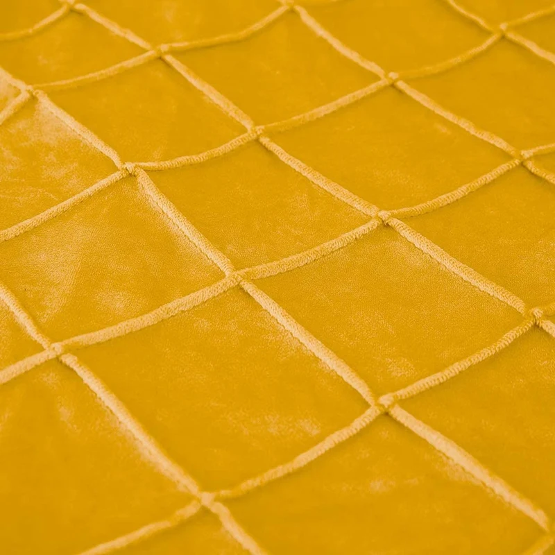 

2Pcs Velvet Soft Decorative Square Plaid Throw Pillow Cover Cushion Covers Pillow Case for Sofa Couch Bed Chair 45X45cm