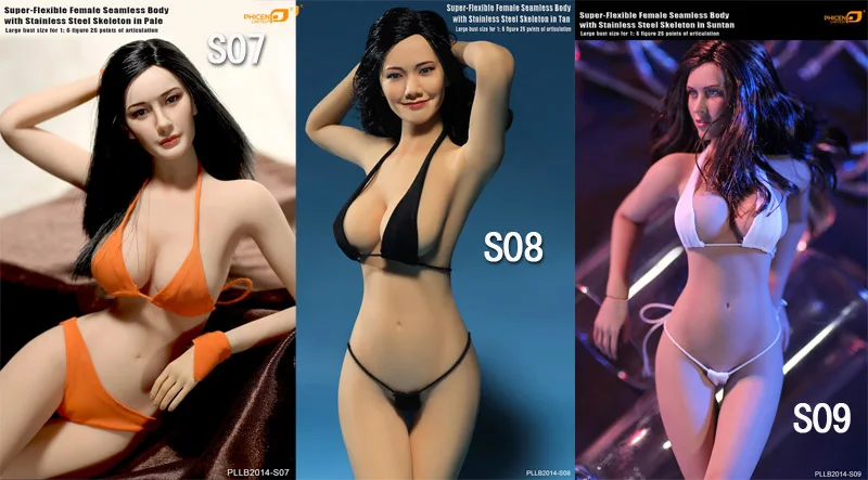 Супергибкий женский Бесшовный корпус со скелетом из нержавеющей стали бледного