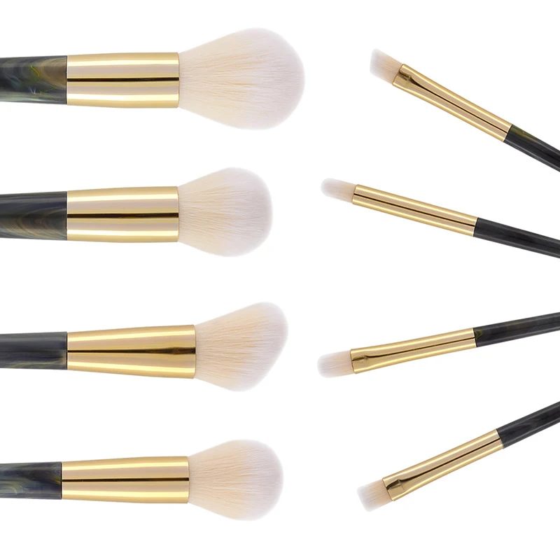 

8Pcs Marbling Makeup Brushes Set Foundation Brushes Professional Eyeshadow Blush Brush Set Make Up Brush Tool Kit