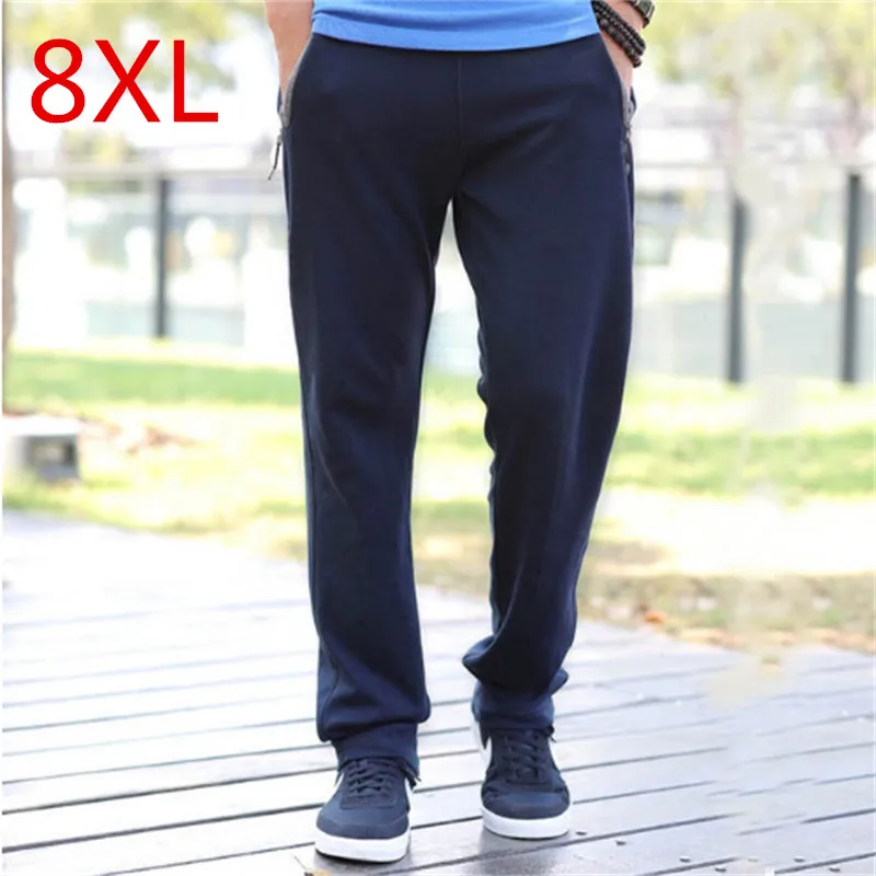 

Брюки большого размера XL, мужские, черные, 7XL, 8XL