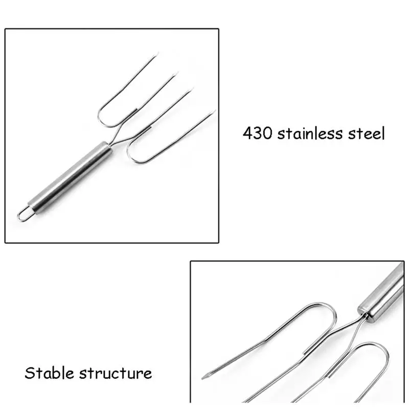 Вилка для пикника угля барбекю гриль говядина кебаб шпажки курица барабанная