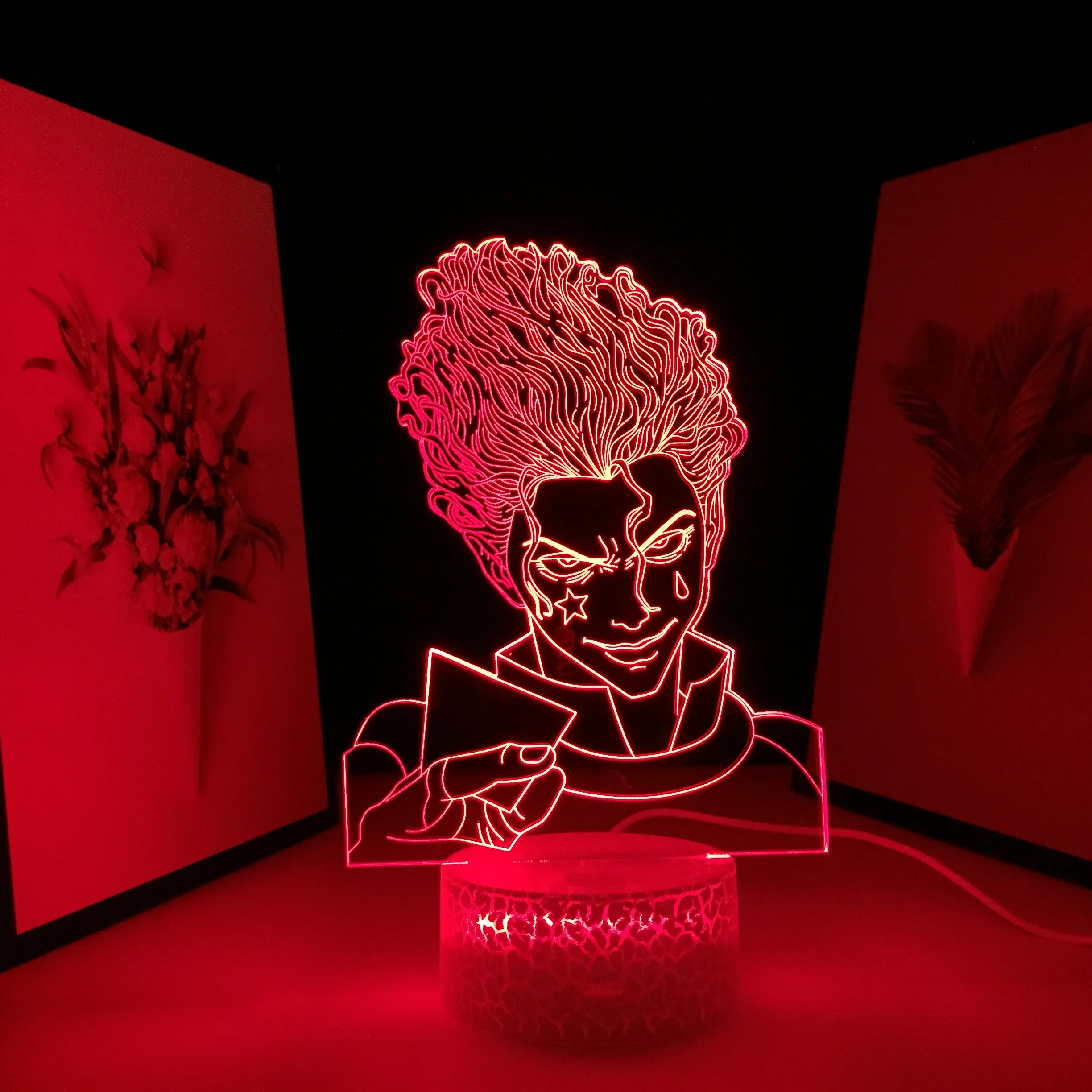 

Anime Hunter X Hunter Hisoka 3D Lamp for Bedroom Decor Nightlight Room Table Lamp Birthday Gift Manga LED Night Light