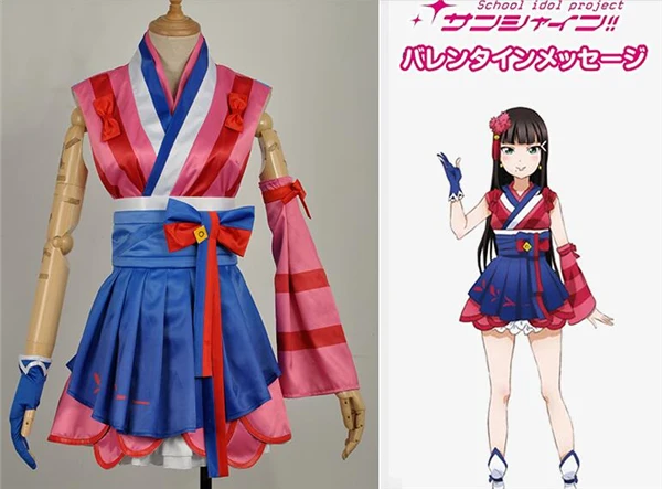 Аниме одежда Love Live Sunshine Aqours Kurosawa Dia Mijuku Dreamer кимоно Косплей Костюм A| |