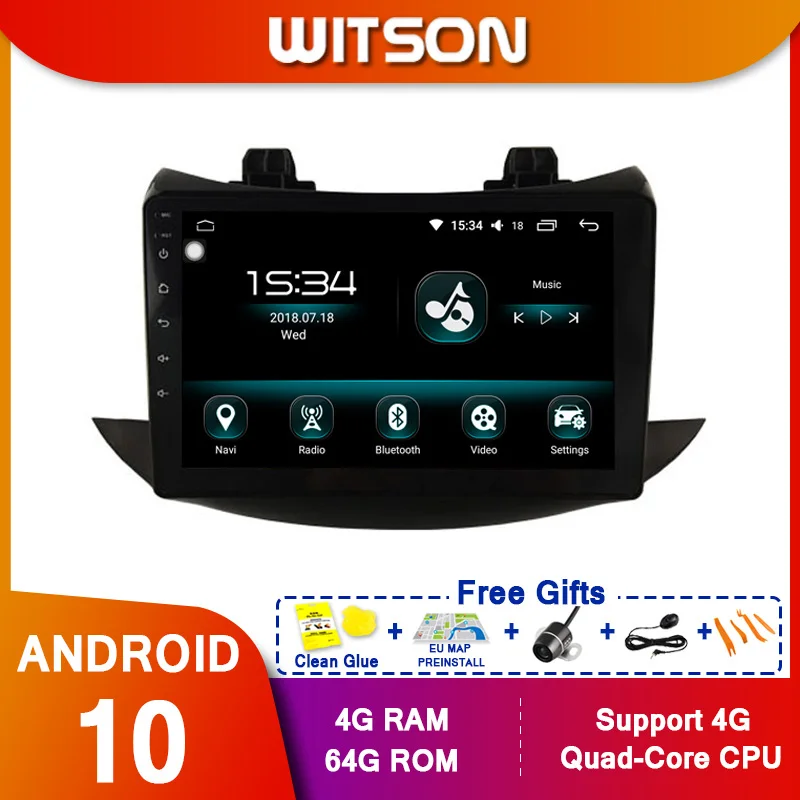 WITSON 9 &quotFULL HD сенсорный экран Android 10 0 Восьмиядерный Автомобильный GPS