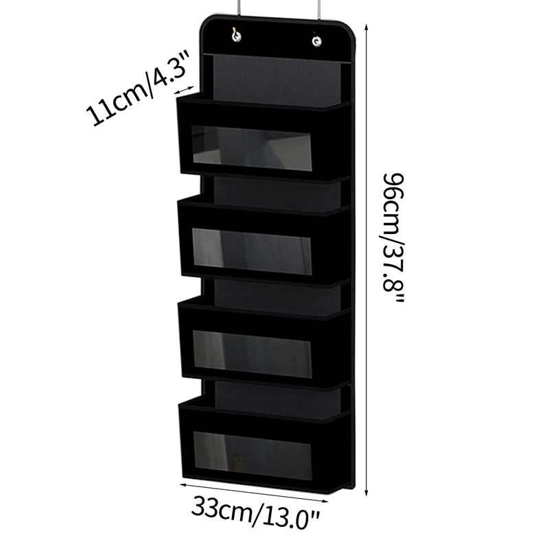 

4 Pockets Non-Woven Hanging Organizers Clothes Hanging Organizer Bags Wardrobe Closet Sundries Storage Bag Underwear Organizer