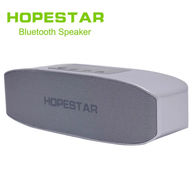 Silver without box HOPESTAR H11 Bluetooth Колонка HiFi беспроводная звуковая панель с двумя басами стерео Поддержка USB TF AUX FM с зарядным устройством для телефона - Цвет: Silver without box