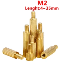 m2 brass male female standoff pillar round knurled threaded mounts spacer pcb motherboard circuit board bolt screw 3mm 35mm