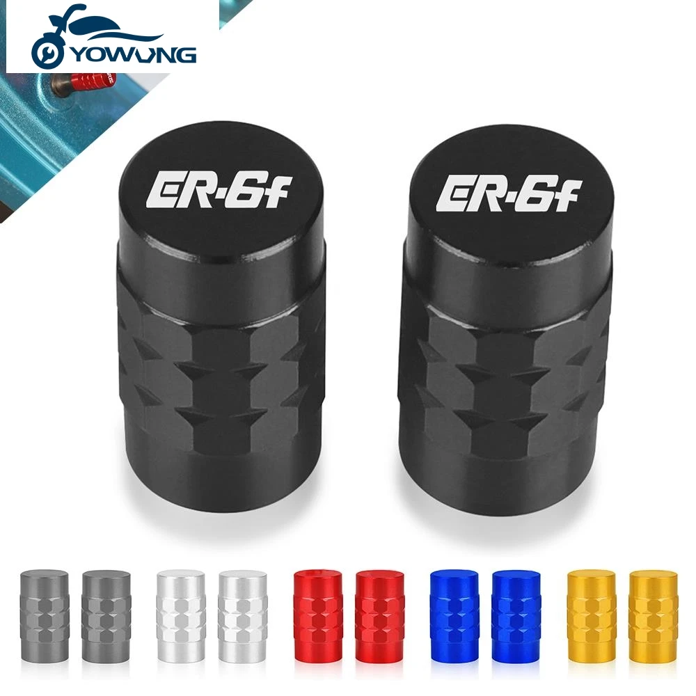 

with Logo "ER6F" For AWASAKI ER6F Moto Accessorie Wheel Tire Valve stem caps Cover Air Aluminum Alloy Valve Caps Stem Cover