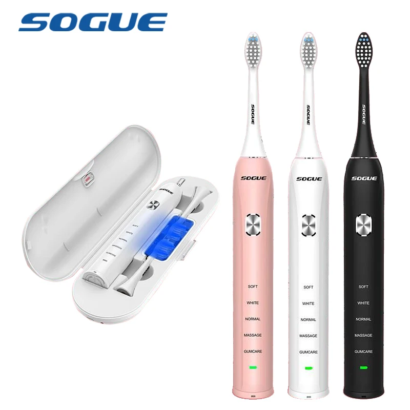 

SOGUE Sonic Toothbrush Travel Case UV Sterilizer 5 Functions USB Charge Maglev Motor Waterproof Electric Cepillo de Dientes