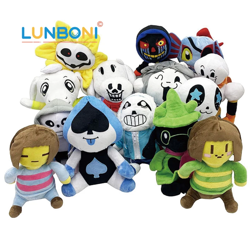 

20 Styles 20-35cm Undertale Plush Toy Action Figure Sans Papyrus Music Alphys Plush Stuffed Toys Doll For Children Kids Gift