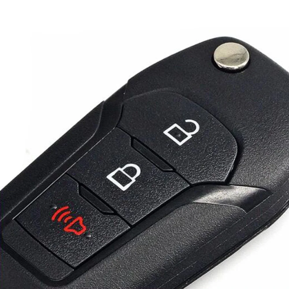 OkeyTech 3/4 кнопки флип дистанционного ключа Автозапуск Fob Hitag Pro для Ford Fusion 2013 2015 FCC