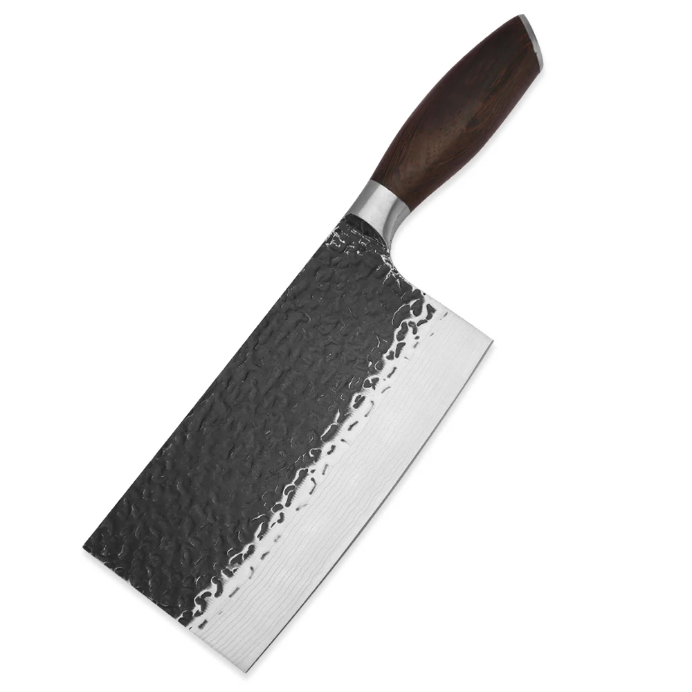 

Damask 7 Inch Kitchen Chopping Knife Meat Cleaver Sharp Durable Chef Slicing Knife With Wooden Handle Kitchen Cooking Accessory