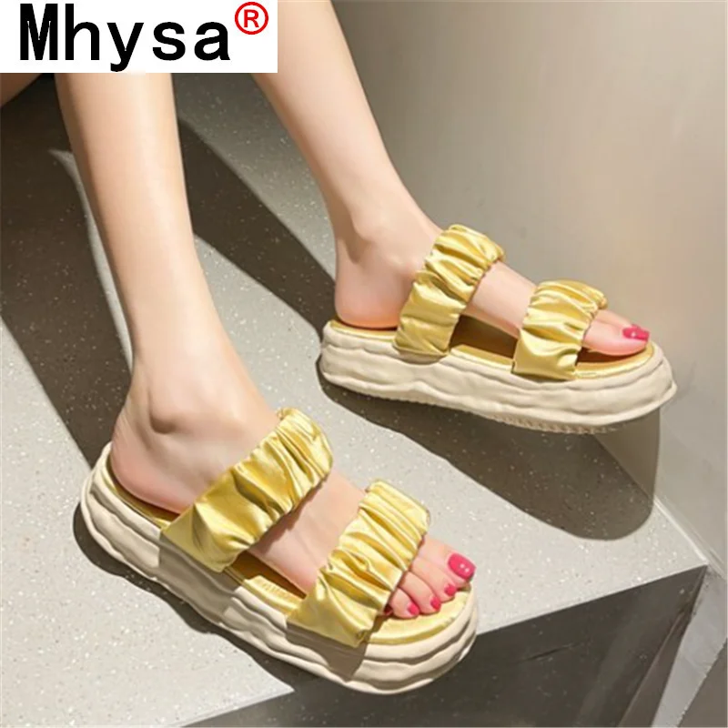 

2021 Summer New Women Sandals Fashion Beach Open Toe Slippers Outdoor Comfortable Platform Casual Sandals Shoes for Woman 35-40