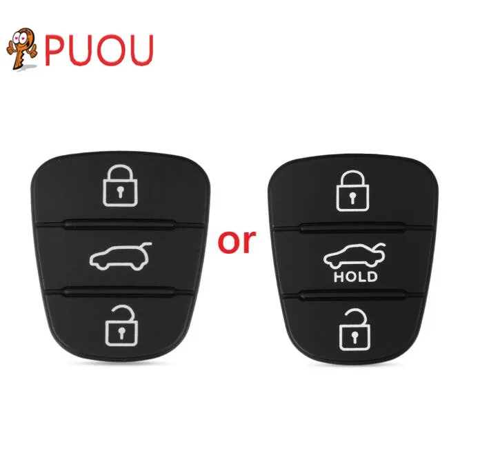 Дистанционный автомобильный резиновый кнопочный коврик с 3 кнопками для Hyundai Solaris