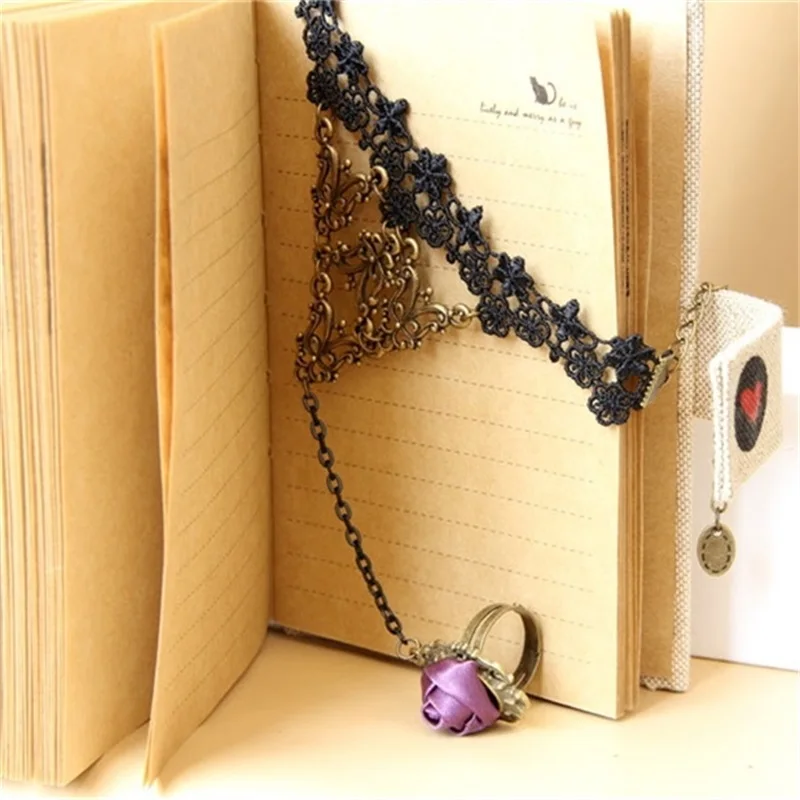 YiYaoFa Handmade Lace Gothic Bracelets & Bangles Night Club Jewelry for Women Accessories Lady Party WS-135 | Украшения и