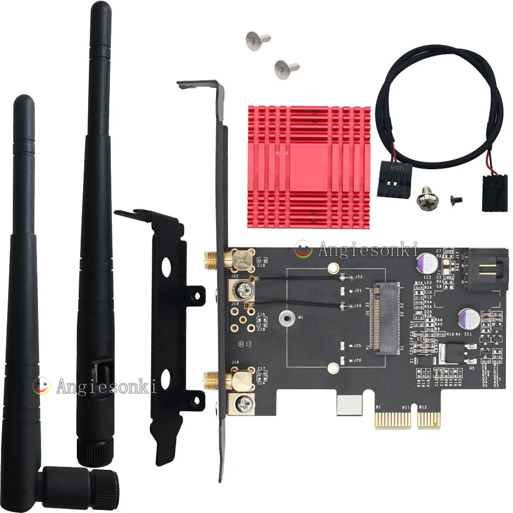 m 2ngff к pci e 1x 8x 16x настольный wifi wlan карта кр