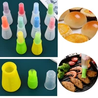 1 pcs high temperature resistant silicone bottle oil brush portable barbecue grill oil liquid brushes baking bbq tool kitchen