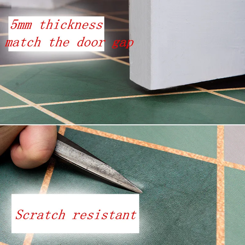 Коврик для входной двери ПВХ кожаный коврик противоскользящий маслостойкий