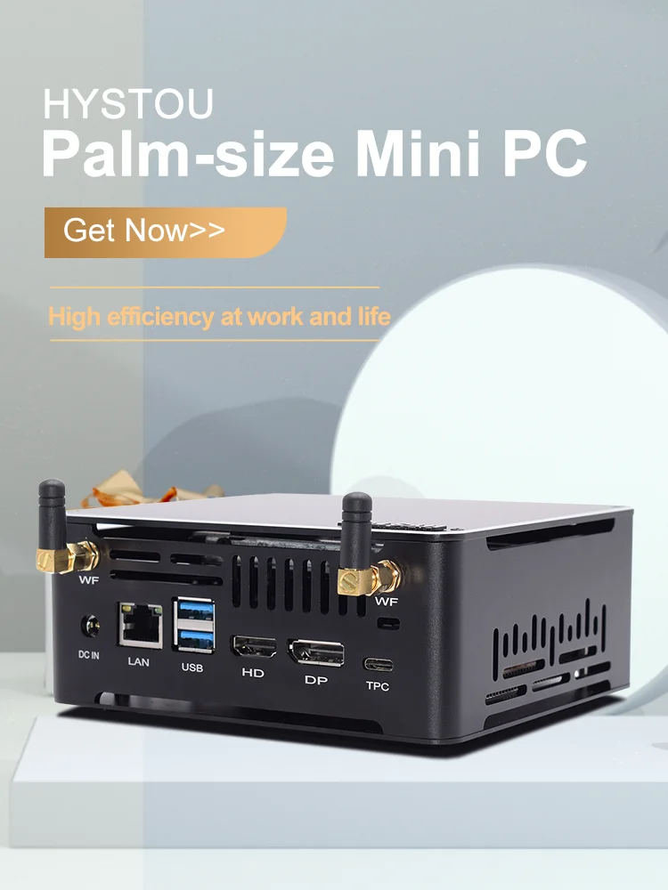 

Hot Sale 10Th Gen Intel Core i7 10510U Mini PC Desktop Computer Windows 10 Pro Hystou 2020 New Design Big Off