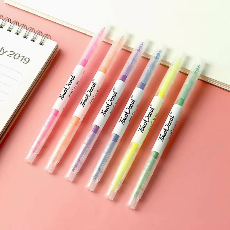 

Double-Headed Watercolor Pen Thick and Thin Dual-Use 12-Color Paintbrush Kindergarten Colored Pencils Suit for Primary