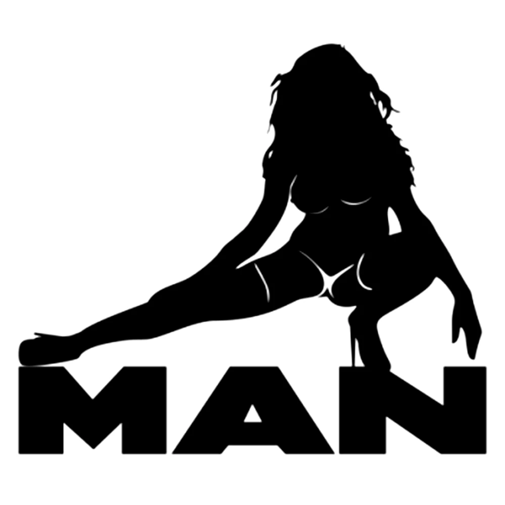 

Sexy Lady Car Sticker Dawasaru Man Girl Waterproof Personality Decals for Motorcycle Auto Accessories Decoration PVC 17cm*15cm