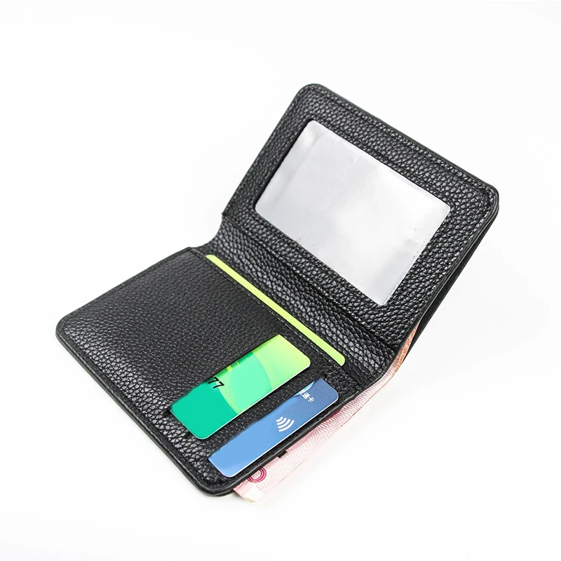 

Men's Wallet Small Money Purses Ultra-thin Coin Purse Multi-card Card Holder Litchi Pattern Coin Purse Ultra-thin Card Holder