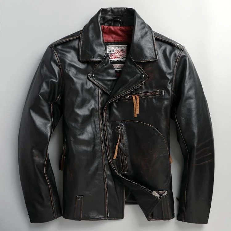 

Autumn and winter new leather clothes men's used locomotive Lapel young men's leather jacket Korean slim coat trend