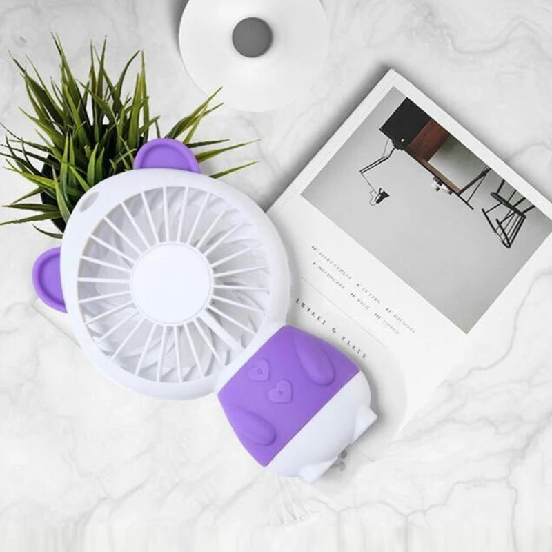 

Mini Air Conditioner USB Cooling Fan With Colorful LED Night Light Portable Gift