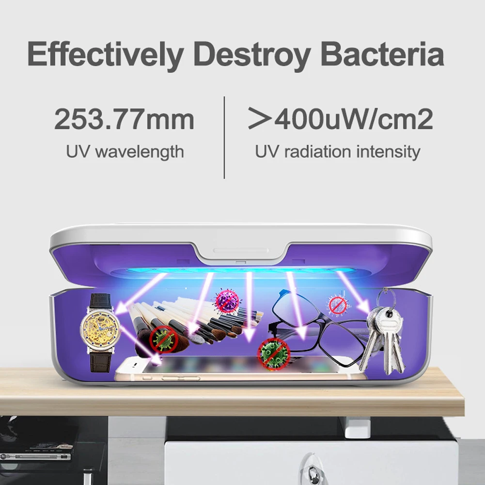 

Purification Box UV Ozonide Double Purification Storage Box for Underwear Toy Makeup Brush Mobile Phone Cleaning Box