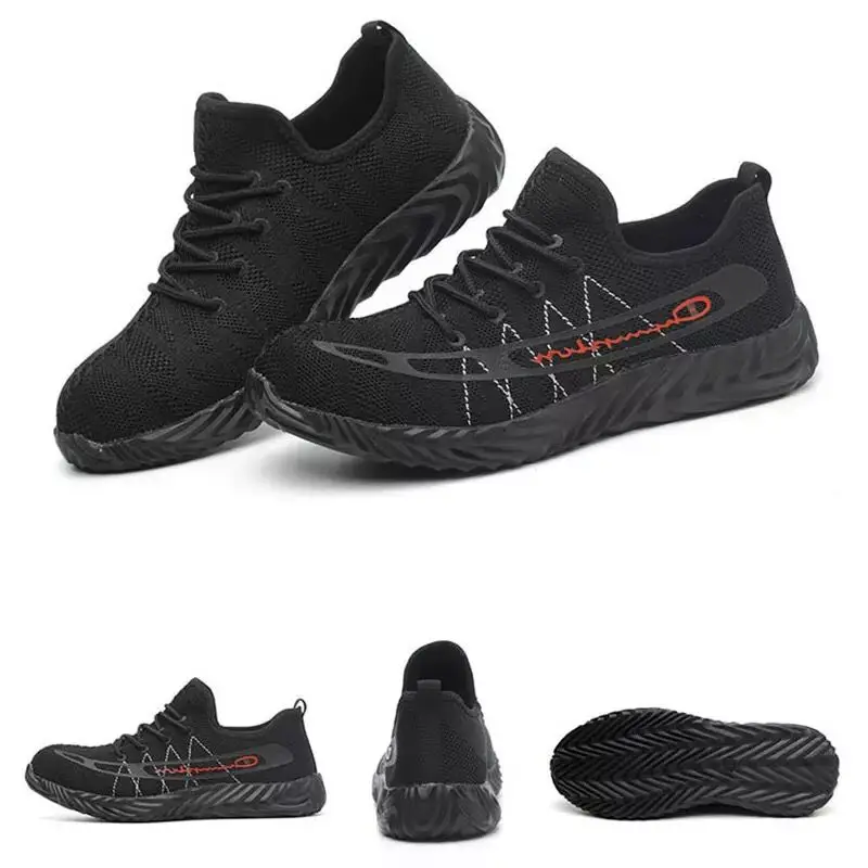 

Lightweight Breathable Men Safety Shoes Steel Toe Work Shoes For Men Anti-smashing Construction Sneaker Indestructible Boots