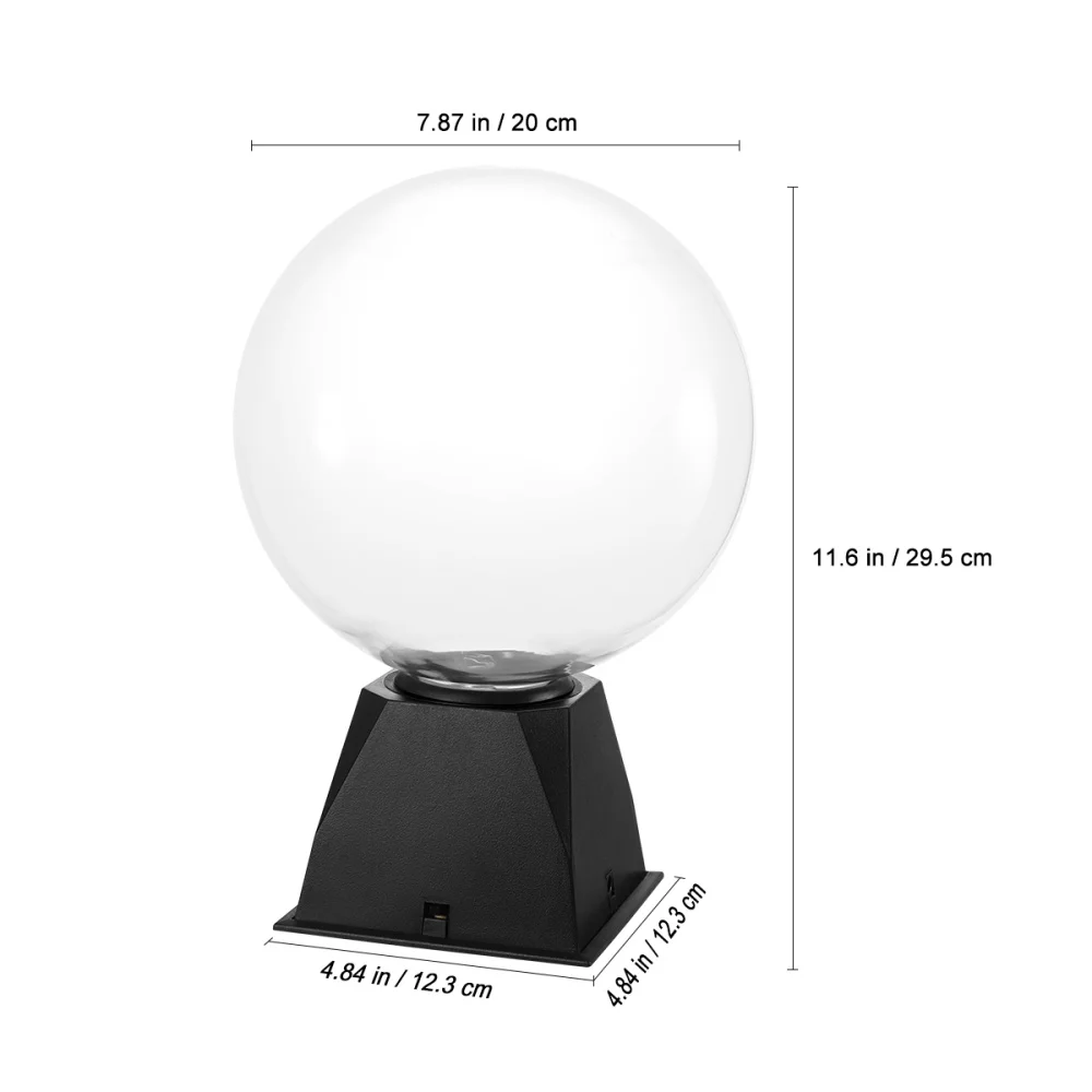 

LEDMOMO 8 Inch Touch Sensitive Plasma Lamp Light Sound Sensitive Sphere Globe Novelty for Kids with Plug (Blue Light