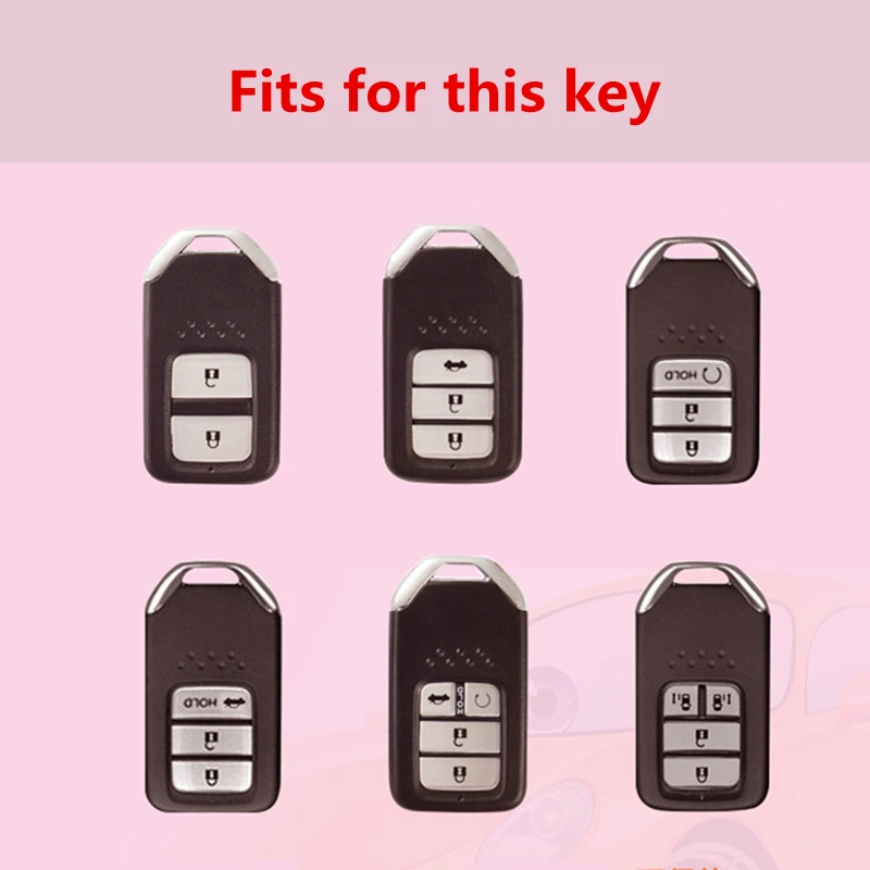 

New Aluminum alloy Car Smart Key Case Cover For Honda Hrv Civic 2017 Accord 2003-2007 Cr-v Freed Pilot Auto Shell Accessories