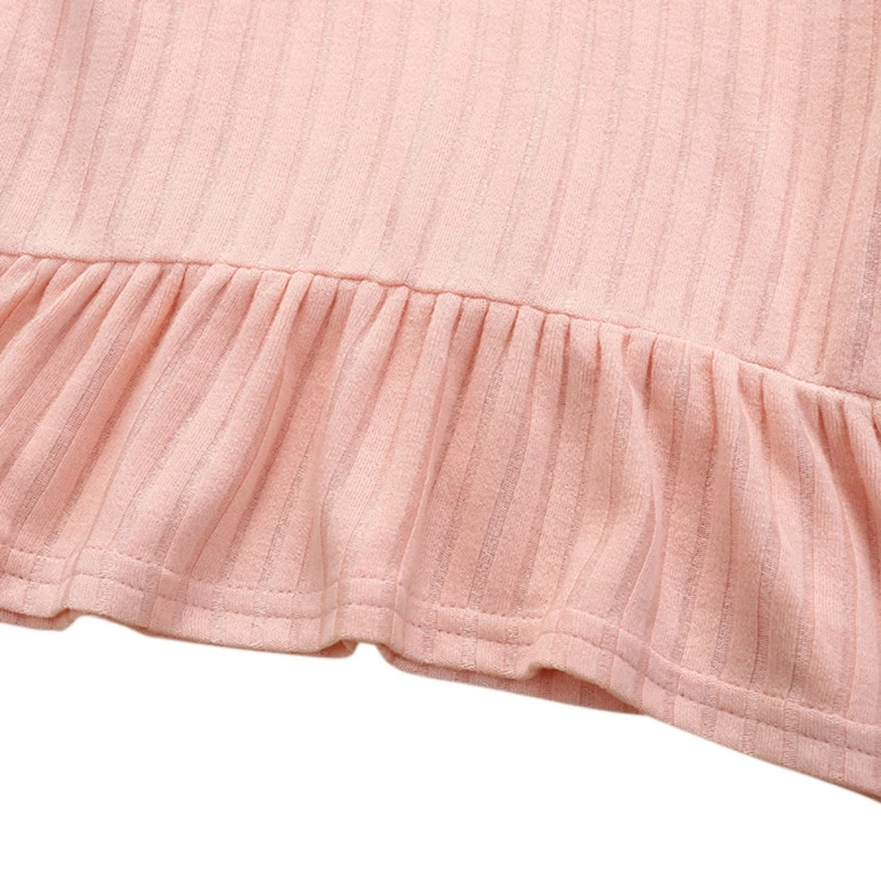 

Children Girl Suit Spring-autumn O-neck Long-sleeved Hooded Knitted shirt Trousers Two-piece Suit