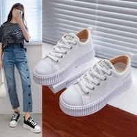 fall 2021 new breathable white shoe female han edition ins tide sandals increased thick bottom loafers bf 009