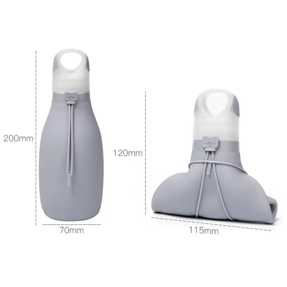 

500ml Silicone Sports Water Bottle Foldable Bike Kettle for Environmental Protection and Camping Portable Accessories